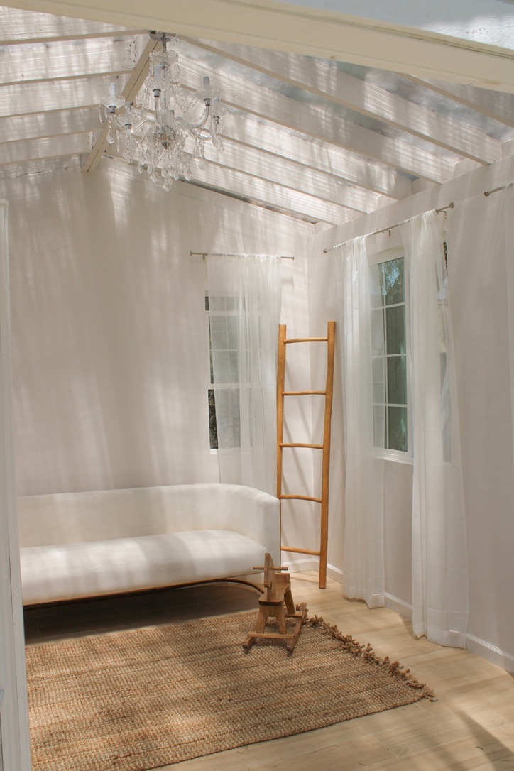 Chandelier & ladder